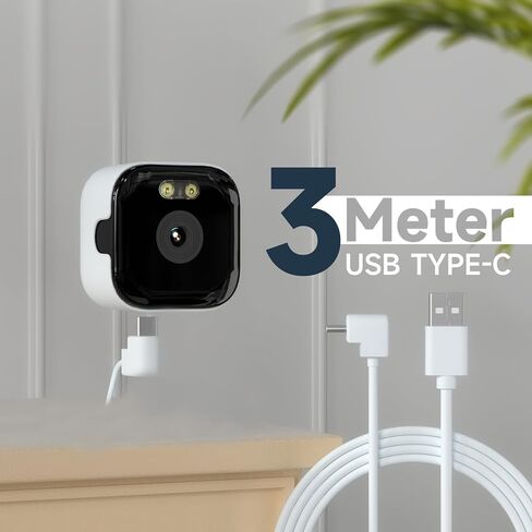 كاميرا نافذة داخلية 2K لمراقبة المنزل والحيوانات الأليفة، كاميرا أمان WiFi بدقة 3 ميجابكسل 2.4 جيجا هرتز مع كشف حركة AI، رؤية ليلية بالأشعة تحت الحمراء، حامل لاصق، تسجيل سحابي أو محلي in Kuwait