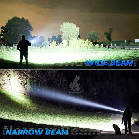 Rechargeable LED Flashlights High Lumen,99,000 Lumens Super Bright Flashlight,Powerful Flash Light 5 Modes for Outdoor Emergency Hiking Camping in Kuwait