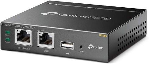 وحدة التحكم السحابية TP-Link Omada - تعمل مع جميع Omada Eaps، بدون تكلفة إضافية، تعمل بالطاقة Poe، منفذ USB (Oc200)، أسود (متجدد) in Kuwait