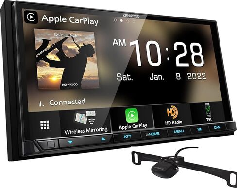 KENWOOD DMX908S EXCELON 6.95 بوصة LCD تعمل باللمس جهاز استقبال الوسائط المتعددة الرقمي | بالإضافة إلى كاميرا احتياطية عالمية من كينوود CMOS-230LP in Saudi Arabia