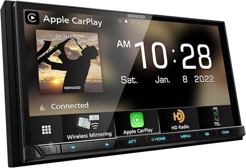 KENWOOD DMX908S EXCELON 6.95 بوصة LCD تعمل باللمس جهاز استقبال الوسائط المتعددة الرقمي | بالإضافة إلى كاميرا احتياطية عالمية من كينوود CMOS-230LP in Saudi Arabia