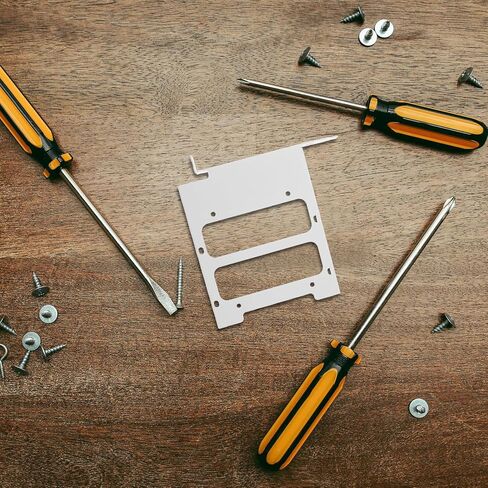 Uonlytech Pci فتحة القرص الصلب قوس 3.5 بوصة علبة تركيب معدنية محول اللوحة الخلفية لمحرك القرص الصلب SSD التثبيت في حالة الكمبيوتر المكتبي in Kuwait