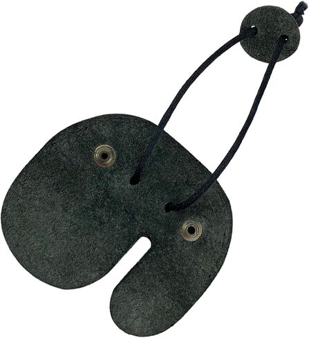 Hide & Drink, Archery Finger Tab, Protect Guard for Recurve Bows, Finger Protector, Shooting Practice Gear Sports & Outdoors, Full Grain Leather, Handmade (Charcoal Black, Left Handed) in Saudi Arabia