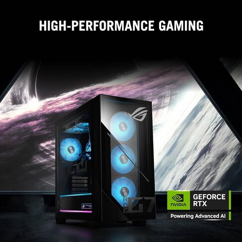 Asus G700TFPS766 ROG G7 Gaming Desktop - Intel Core Ultra 7 265F - NVIDIA GeForce RTX 5060 Ti 8GB - 32GB/1TB in Saudi Arabia