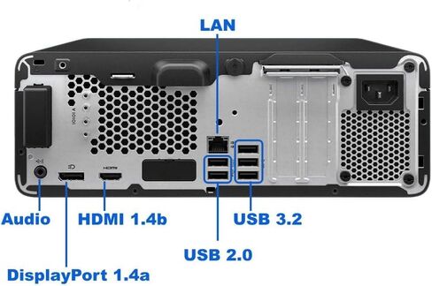 كمبيوتر مكتبي HP ProDesk 400 G9 SFF للأعمال، Intel Core i7-14700 (20 نواة/28 خيط)، ذاكرة الوصول العشوائي DDR5 سعة 16 جيجابايت، 512 جيجابايت PCIe SSD + 1 تيرابايت HDD، دعم شاشة HDMI&DP Dual 4K، USB-C، RJ-45، Wi-Fi، Windows 11 Pro in Kuwait