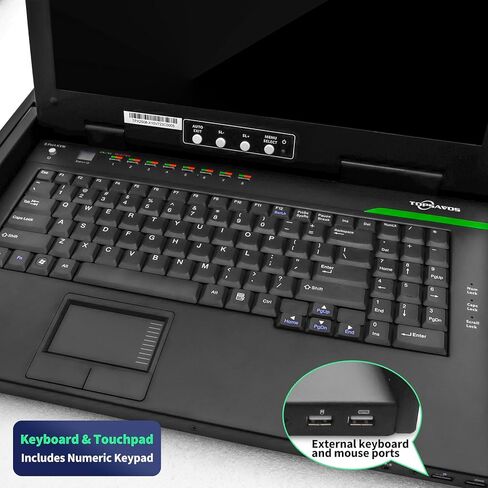 وحدة تحكم KVM على حامل 1U، شاشة LCD 1080P مقاس 15.6 بوصة، محول VGA KVM بـ 8 منافذ مع لوحة لمس لوحة مفاتيح، تحكم OSD، 8 كابلات VGA USB KVM، مزود طاقة مزدوج، الكل في واحد لخزائن الشبكة ذات العمق القصير in Kuwait