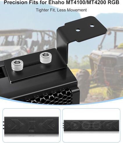 طقم تثبيت مكبرات الصوت ذو دعامة مسطحة من النوع Z يناسب Ehaho MT4100 MT4200، حامل قابل للتعديل من الفولاذ المقاوم للصدأ يناسب أقفاص لفة مقاس 1-2 بوصة لعربة الجولف UTV ATV، وخيارات التثبيت المزدوج مع مشابك خرطوم وتثبيت الترباس in Kuwait