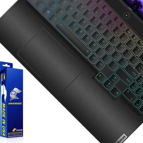 غلاف من الفينيل من ArmorSuit MilitaryShield بلون أسود لامع من الفينيل لهاتف Lenovo Legion Pro 7 / 7i (Gen 8، 16 بوصة) - مسند راحة اليد ولوحة اللمس in Saudi Arabia