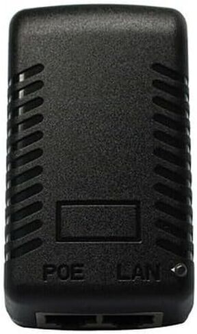 قطعتان من حاقن POE 24V1A مع قابس حائط مدمج - بيانات إيثرنت + محول طاقة لهواتف IP، وكاميرات CCTV، والبوابات، ومحطات الشبكة 24 فولت in Kuwait