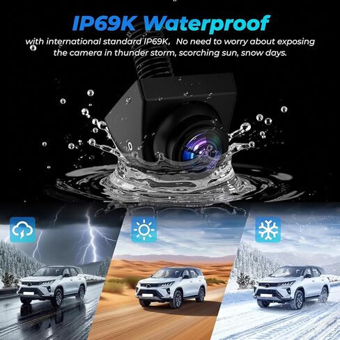 AHD 1080P Vehicle Backup Camera for Car,360°Rotatable Reverse Rear View Cameras Night Vision IP69K Waterproof Rear/Front/Side View Camera 170° Wide Angle Reverse Line Universal for Vehicles in Saudi Arabia