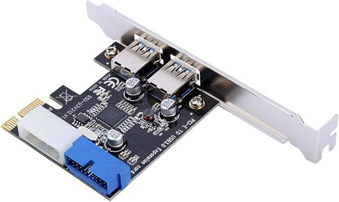 CHICIRIS PCIE to USB3.0 Expansion Card Adapter - Fast 5Gbps Transfer Speeds - Works with for Music Production Studios, PCIE to USB3.0 Expansion Module in Saudi Arabia