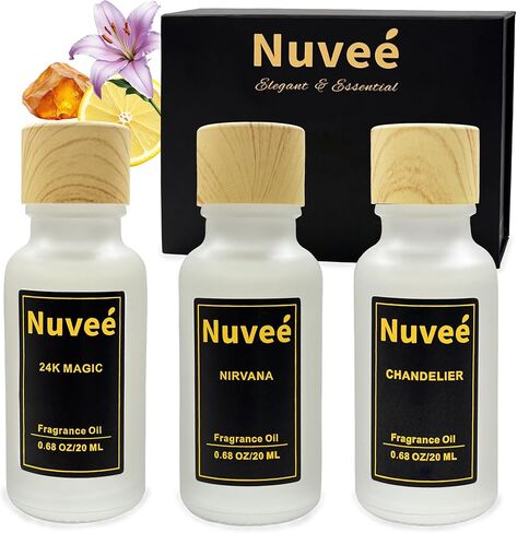 Essential Oils for Diffusers for Home - Waterless Essential Oil Diffuser - Essential Oil Set - Gift Set - Aceites Esenciales para Difusores (My Way, Vanilla Rose, White Tea) in Saudi Arabia