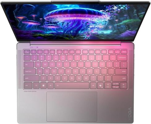 Lenovo Slim 7i Aura Edition Laptop with Intel Core Ultra 5 226V Processor, 14" Touchscreen OLED 400nits Display, 16 GB LPDDR5X-8533MT/s Memory, 1TB Storage, Wi-Fi 7, 5MP RGB+IR Cam, and Win 11 Pro in Kuwait
