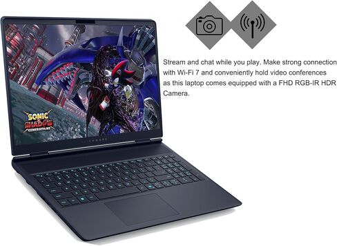 كمبيوتر محمول Dell Alienware 16X Aurora Gaming AI مقاس 16 بوصة WQXGA 240 هرتز (100% DCI-P3) Intel 24-core Ultra 9 275HX 64 جيجابايت ذاكرة الوصول العشوائي 2 تيرابايت SSD GeForce RTX 5070 (ما يصل إلى 798 AI Tops) Thunderbolt Win11Pro مع مساعد الطيار in Kuwait