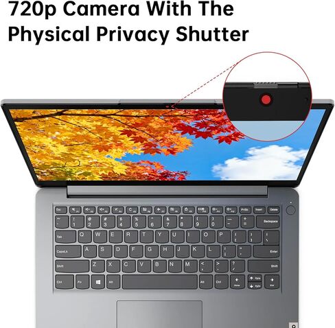 Lenovo IdeaPad 1 1i 14 inch Student Laptop with 1-Year Microsoft 365, Intel Dual Core Processor, 8GB RAM, 512GB SSD + 128GB eMMC, SD Card Reader, Privacy Camera, Long Battery Life, Windows 11 Home in Kuwait