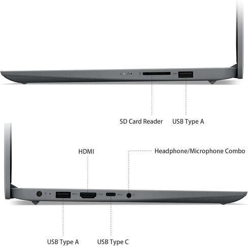 Lenovo IdeaPad 1 1i 14 inch Student Laptop with 1-Year Microsoft 365, Intel Dual Core Processor, 8GB RAM, 512GB SSD + 128GB eMMC, SD Card Reader, Privacy Camera, Long Battery Life, Windows 11 Home in Kuwait