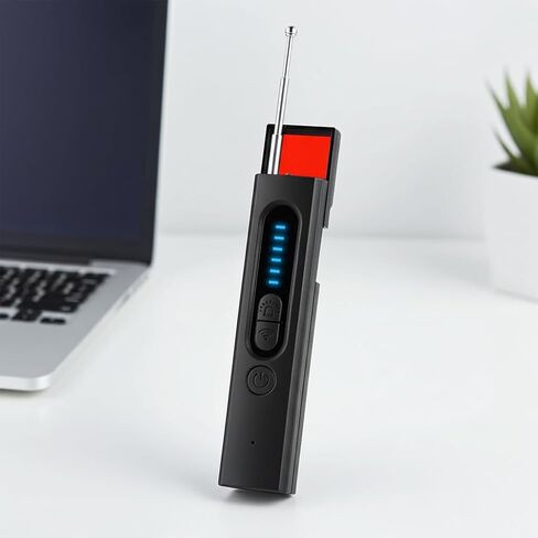 كاشف إشارة لاسلكية مضاد للتجسس وكاميرا مخفية مع كشف إشارة RF 360 درجة، وماسح ضوئي لتعقب نظام تحديد المواقع العالمي (GPS)، وحساسية مستوى قابلة للتعديل، وشحن USB-C in Kuwait