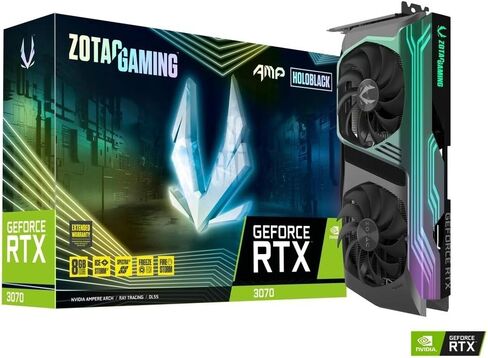 ZOTAC GAMING GeForce RTX 3070 AMP Holo 8GB GDDR6 256-bit 14 Gbps PCIE 4.0 Gaming Graphics Card in Kuwait