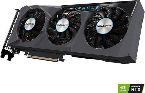 بطاقة رسومات GIGABYTE GeForce RTX 3070 Eagle OC 8G (REV2.0)، 3X WINDFORCE Fans، LHR، 8GB 256-bit GDDR6، GV-N3070EAGLE OC-8GD REV2.0 بطاقة فيديو (متجددة) in Kuwait