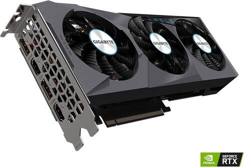 بطاقة رسومات GIGABYTE GeForce RTX 3070 Eagle OC 8G (REV2.0)، 3X WINDFORCE Fans، LHR، 8GB 256-bit GDDR6، GV-N3070EAGLE OC-8GD REV2.0 بطاقة فيديو (متجددة) in Kuwait