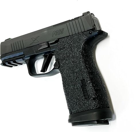 مجموعة تعزيز قبضة المسدس المطاطية المزخرفة من Handleitgrips لـ Sig Sauer P365 X-Macro TACOPS in Saudi Arabia