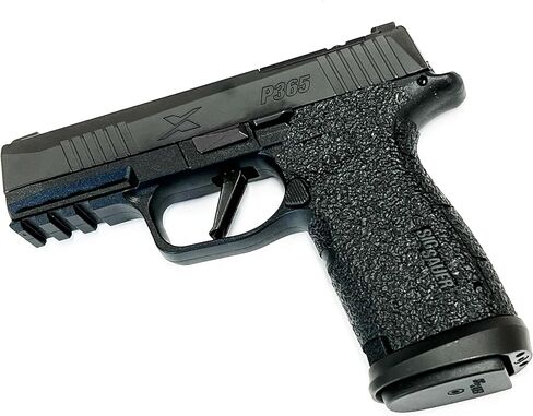 مجموعة تعزيز قبضة المسدس المطاطية المزخرفة من Handleitgrips لـ Sig Sauer P365 X-Macro TACOPS in Saudi Arabia
