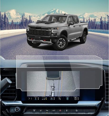 for 2022-2024 2025 2026 Chevy Silverado 1500 2500HD 3500HD 13.4 Inch Tempered Glass Screen Protector 9H Hardness Accessories LCD Touchscreen Protective Film HD Clear Infotainment Foils in Saudi Arabia