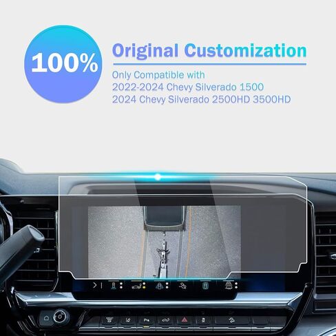 for 2022-2024 2025 2026 Chevy Silverado 1500 2500HD 3500HD 13.4 Inch Tempered Glass Screen Protector 9H Hardness Accessories LCD Touchscreen Protective Film HD Clear Infotainment Foils in Saudi Arabia