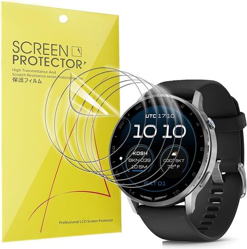 Lamshaw متوافق مع واقي الشاشة Garmin D2 Air X15، [6 عبوات] طبقة شفافة من مادة TPU بتغطية كاملة متوافقة مع Garmin D2 Air X15 (6 عبوات) in Kuwait