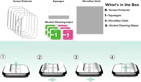 Lamshaw متوافق مع واقي الشاشة Garmin D2 Air X15، [6 عبوات] طبقة شفافة من مادة TPU بتغطية كاملة متوافقة مع Garmin D2 Air X15 (6 عبوات) in Kuwait