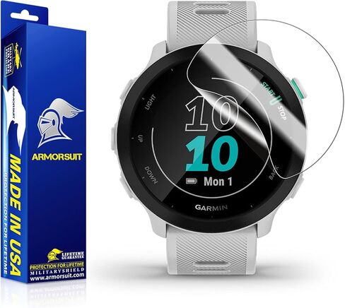مجموعة من 6 قطع من ArmorSuit لجهاز Garmin Forerunner 55 (2021) واقي شاشة MilitaryShield HD شفاف - صنع في الولايات المتحدة الأمريكية in Saudi Arabia