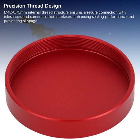 Telescope Lens Caps, M48 x 0.75mm Aluminum Alloy Eyepiece Lens Dust Cover for, for AstroTech in Saudi Arabia