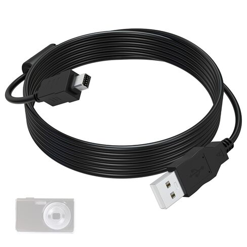 كابل CB-USB5 USB6 CB-USB8 متوافق مع Olympus Tough TG-870 TG-860 TG-850 TG-835 TG-830 TG-820 TG-810 TG-630 TG-610 TG-320 TG-310، Stylus 1050SW 790SW 720SW 710 600، 4.9 قدم (قابس USB من النوع A) in Saudi Arabia