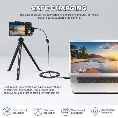 كابل CB-USB5 USB6 CB-USB8 متوافق مع Olympus Tough TG-870 TG-860 TG-850 TG-835 TG-830 TG-820 TG-810 TG-630 TG-610 TG-320 TG-310، Stylus 1050SW 790SW 720SW 710 600، 4.9 قدم (قابس USB من النوع A) in Saudi Arabia