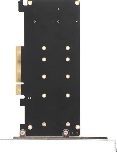 بطاقة محول M.2 Dual NVMe SSD لبطاقة توسيع قارئ محرك الأقراص الصلبة PCIE X8 لتحسين أداء الألعاب وكفاءة العمل، تدعم PCIE 3.0، 4.0 - المصممين ومحرري الفيديو in Kuwait