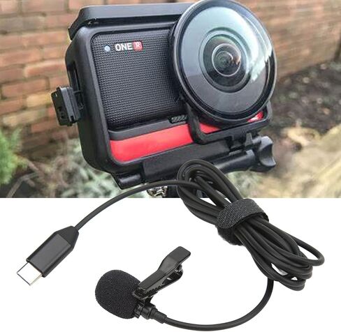 Acouto Lavalier Microphone Mic for ONE R & Type C Smartphone, Plug and Play, Noise Reduction in Saudi Arabia