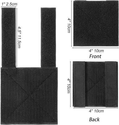 2 Pcs Patch Board, Patch Panel Hook&Loop Adapter for Vest Carrier and Backpack 4" X 4" Attachment for Badges Insignia Patches Vest Patches Display Board Accessories in Saudi Arabia