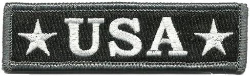 U.S.A. Tactical Morale Patch - Black & White in Saudi Arabia