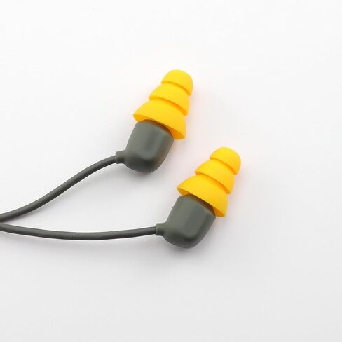 Replacement Triple Flange Ear Tips for Elgin Discord Gen 3 / Rumble/Rumble Wired, Soft Silicone Ear Tips, 12 Pairs (Yellow, Large) in Saudi Arabia