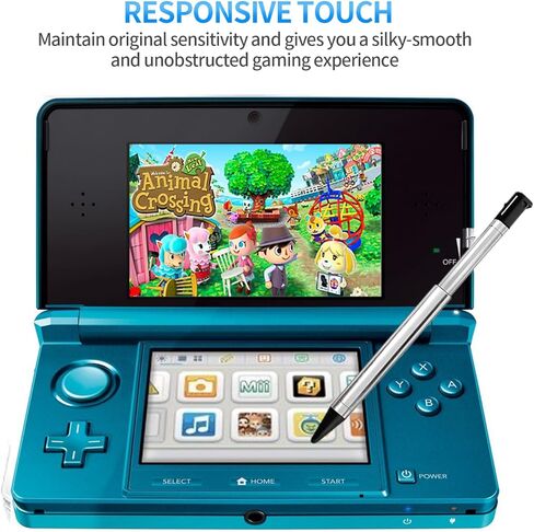 قلم ستايلس 3DS، 4 في 1 معدني قابل للسحب بديل قلم اللمس ستايلي مع كابل شحن USB لـ 3DS in Kuwait