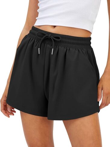 Sofia's Choice Womens Shorts Drawstring Elastic Waist Casual Summer Workout Running Gym Shorts in Saudi Arabia