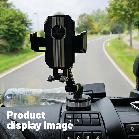 Dash Mount Phone Holder for Mitsubishi Mirage 2000-2002 2014-2015 2017-2024, One-Hand Release,Car Charger Dash Windshield,360°Rotation Vacuum Suction Cup Phone Mount,A-Black in Saudi Arabia