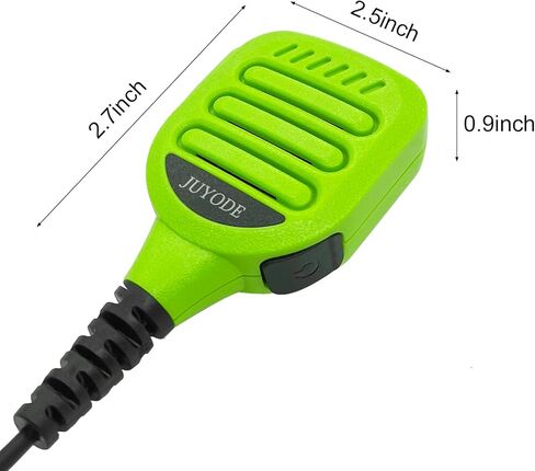 Waterproof Microphone Radio Speaker Mic Walkie Talkie Shoulder Handheld Mics with 3.5mm Audio Jack PTT for XTS1000 XTS1500 XTS2000 XTS2500 XTS3000 XTS3500 XTS5000 HT1000 Green in Saudi Arabia
