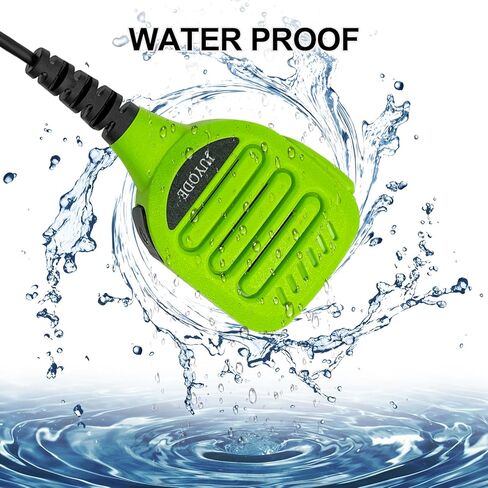 Waterproof Microphone Radio Speaker Mic Walkie Talkie Shoulder Handheld Mics with 3.5mm Audio Jack PTT for XTS1000 XTS1500 XTS2000 XTS2500 XTS3000 XTS3500 XTS5000 HT1000 Green in Saudi Arabia