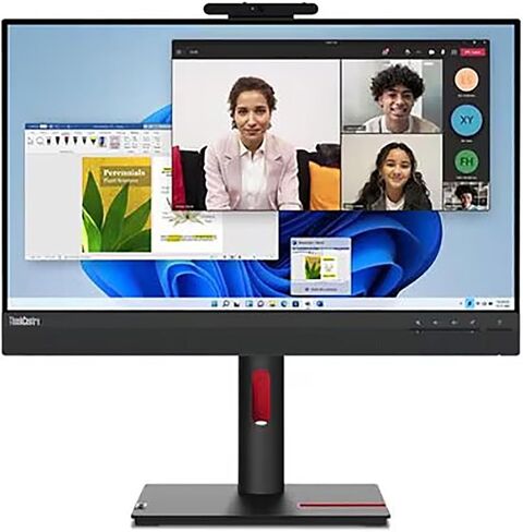 Lenovo ThinkCentre TIO24 Gen5 شاشة 24 بوصة Class Webcam Full HD LED - 16:9 - أسود in Kuwait