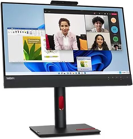 Lenovo ThinkCentre TIO24 Gen5 شاشة 24 بوصة Class Webcam Full HD LED - 16:9 - أسود in Kuwait