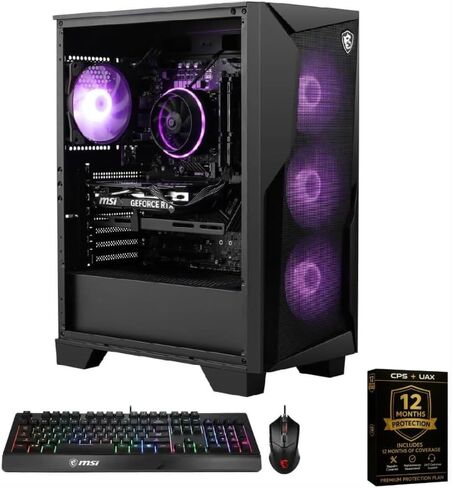 msi Codex R2 AI Gaming Desktop – Intel Core Ultra 7 265K – GeForce RTX 5060 Ti VRAM– 32GB DDR5 – 2TB NVMe SSD – Wi-Fi 6E – RGB Case – Windows 11 – Keyboard & Mouse + 12 Month CPS Warranty in Saudi Arabia