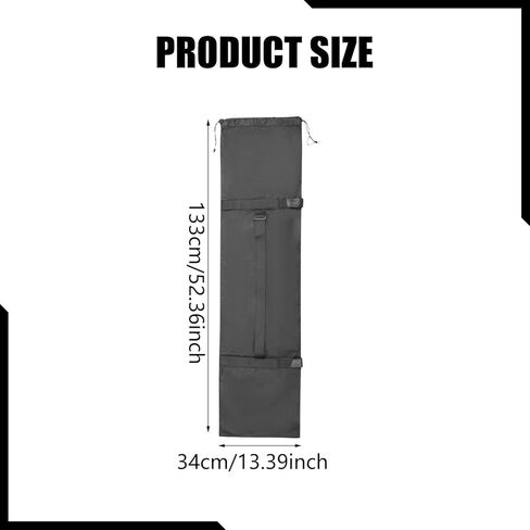 pistro Tripod Carrying Case Bag for Light Stands & Tripods, 133cm x 34cm (52.4" x 13.4") Heavy Duty Nylon with Adjustable Strap in Kuwait