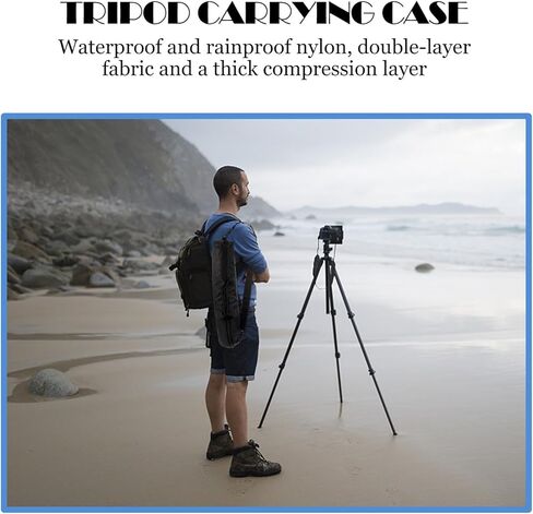 Tripod Carrying Bag Thickened 55cm X 13cm Equipment Carrying Case for Photography Light Stands Mic Stands with Zipper Closure Suitable for Photographers in Saudi Arabia