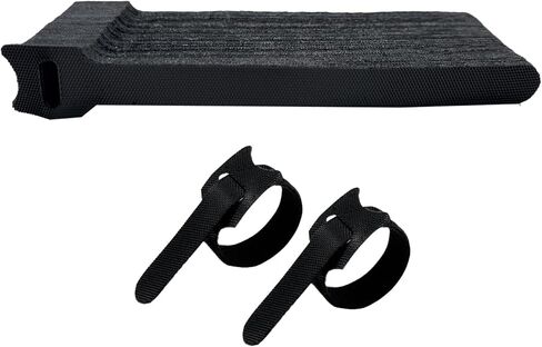 60 PCS 6 Inches Reusable Cable Ties, Cable Organizer, Adjustable Cord Straps and Hook Loop Cords Management Black in Saudi Arabia
